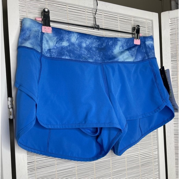 Lululemon Speed Short Pipe Dream Blue Size 6 New with Tags Athletic - Picture 2 of 8